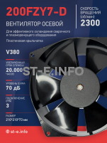 Вентилятор  200FZY7-D  - st-e.info - Ярославль