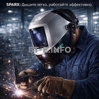 Маска сварщика Sparx с устройством подачи воздуха - st-e.info - Ярославль