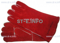 Перчатки-краги сварщика TETU 104 KEVLAR RED - st-e.info - Ярославль